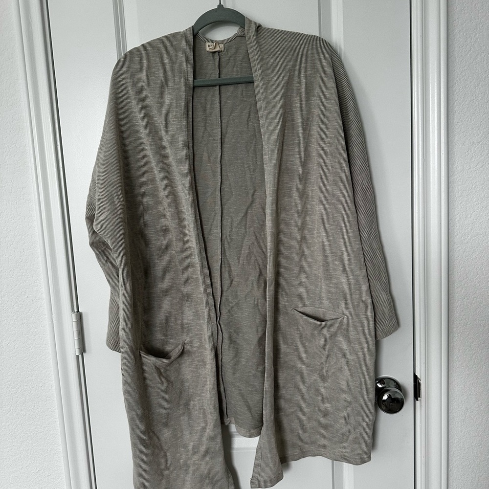 Donni Anthropologie Ribber Long Sleeve Sweater